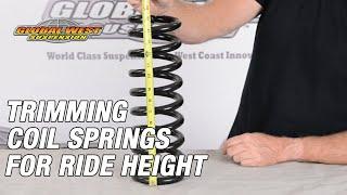 Trimming Coil Springs for Ride Height, GM only