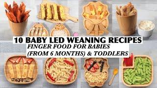 10 BABY LED WEANING RECIPES | FINGER FOOD FOR BABIES FROM 6 MONTHS & TODDLERS | BLW 6 MONTHS RECIPES