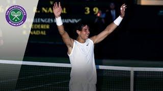 Roger Federer vs Rafael Nadal | Wimbledon 2008 | Match point and celebrations