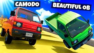 OB & I Tested WEIRD Cars on Speed Bumps in BeamNG Drive Mods!