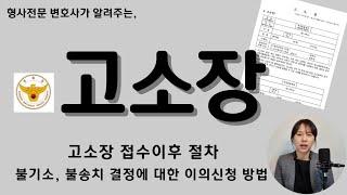 고소장 접수 이후 절차, 불송치와 불기소결정 불복방법