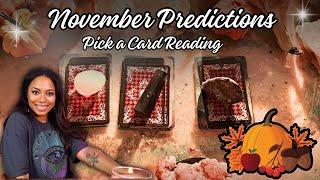 Pick A Card Reading  NOVEMBER 2024   Predictions and Intuitive Messages