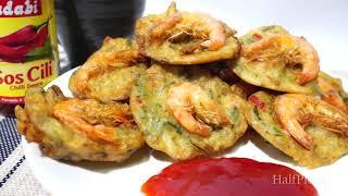 Cucur Udang Kucai using Adabi Fritter Flour (Tepung Cucur Adabi)