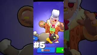 Top 5 best bull skins #brawlstar#shorts#supercell#viralshort