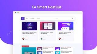 How to Display Your Blog Posts Beautifully using EA Smart Post List