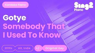 Gotye - Somebody That I Used To Know (Karaoke Piano)