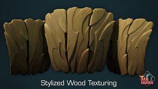 Stylized Wood Texturing - Handpaint PBR