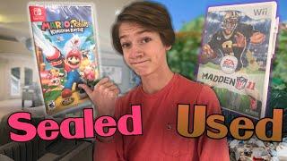 Sealed vs. Used Video Games