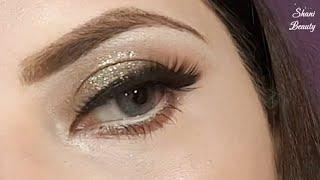 GLITTERING Party Eye Makeup for a BOLD Bridal Look? | Shani Beauty