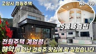 [고양시 전원주택] 삼송역 15분 거리의 55평 3층집 해약세대 특가.홧김에 확 내렸습니다.마지막 5억대 고양시전원주택