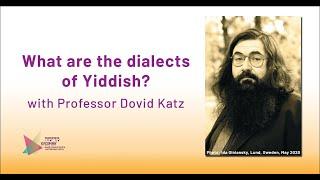 WHAT ARE THE DIALECTS OF YIDDISH? with Prof Dovid Katz (UK)