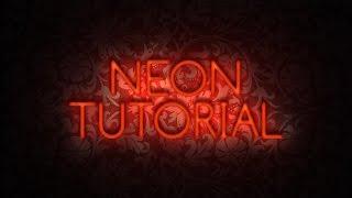 Realistic NEON Text Effect + PSD - Photoshop Tutorial