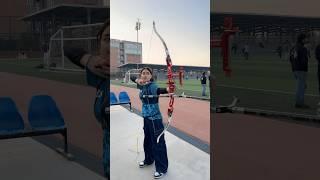 Precision Archery Shot by Seema Soleh!  #shorts  #archary #sports #outdoors