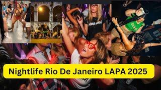 Nightlife  Rio de Janeiro LAPA during Carnival Season  2025 Brazil is lit 