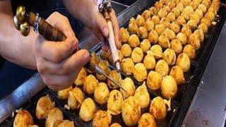 Amazing Skill Of Making Takoyaki