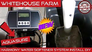 AQUASURE Harmony Water Softener System Unboxing, Install, And Use! DIY