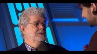 George Lucas and J.J. Abrams Interview - Star Wars The Force Awakens European Premiere Red Carpet