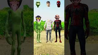 Spider man,mecorrect head matching gamewith dame tu cosita songs  #shorts