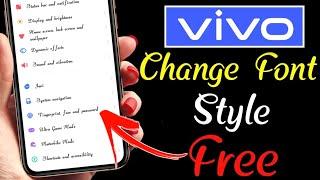 Vivo font style free | vivo fonts | vivo font change | vivo phone me font kaise change kare 2024