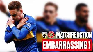 FINAL DAY EMBARRASSMENT IN HUMILIATING DEFEAT | AFC Wimbledon 5-1 Walsall Match Reaction!