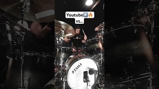 Youtube vs reality  drum edition! #drumlife #2024 #shorts #drums #drummer #music #shortsmusic