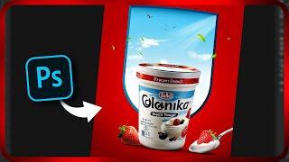 Yogurt Poster Design | Photoshop