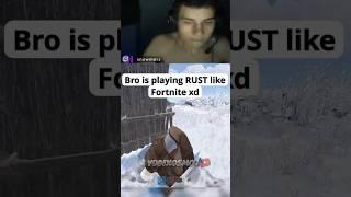 When you switch from Fortnite to RUST #twitchclips #rust #rustgame #fortnite