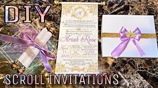 How to Make a scroll | DIY scroll invitations