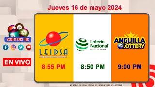 Lotería Nacional LEIDSA y Anguilla Lottery en Vivo │Jueves 16 de mayo 2024-8:55 PM