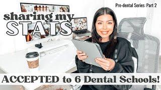 sharing my stats as a non-traditional dental school applicant, accepted to 6 dental schools!