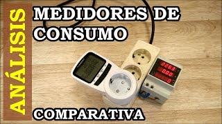 Medidor de consumo. Comparación de resultados y medidas. Medir consumo eléctrico. 039