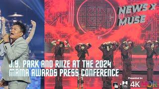 J.Y. Park and RIIZE at the 2024 MAMA Awards Press Conference