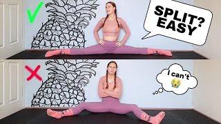 GET YOUR SPLITS IN 5 MIN | EASY SPLITS WORKOUT #splits #gymnastics #homeworkout #stretching