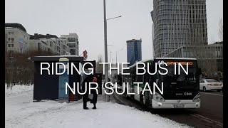 Riding the bus in Nur Sultan