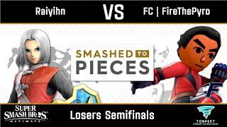 Raiyihn (Hero) vs FC | FireThePyro (Mii Brawler) - Ult Losers Semifinals - Smashed to Pieces #65