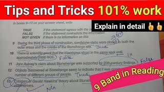 9 Band in ielts READING , Tips and Tricks 101% Work