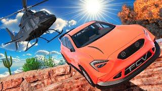 Escaping Police & Helicopters in High-Speed Chases in BeamNG Drive Mods!