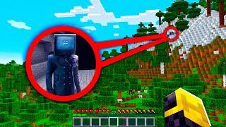 ENCONTRÉ LA BASE SECRETA DE TV MAN SKIBIDI TOILET EN MINECRAFT 