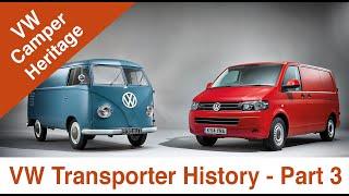 VW Transporter | Der VW-Bus entwickelt sich zum Volkswagen T4 Eurovan, zum VW T5 und zum T6