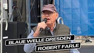 Robert Farle bei "Blaue Welle" Dresden Kundgebung in | 07.07.2024 Rede Bundestagsabgeordneter