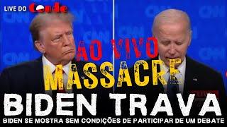 Live do Conde URGENTE! Biden trava: Trump massacra Biden, que se mostra com saúde frágil