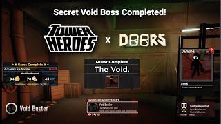 Roblox - Tower Heroes x Doors Event | Secret Void Boss (Trio) Completed