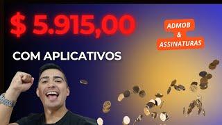 R$ 5.915 COM APLICATIVOS SEM FAZER NADA ;) ... ANÁLISE MÊS DE AGOSTO 24