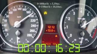 BMW E92 335i - N54B30 - Stock ACCELERATION 0-100km\h 0-200km\h with stopwatch !! Stock Engine!!