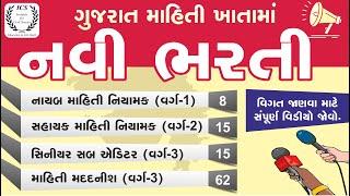 ગુજરાત માહિતી ખાતામાં કાયમી ભરતી | Gujarat Information Department Recruitment | New Ojas Bharti 2021