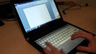 Acer Iconia - testing the virtual keyboard