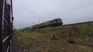 Thane to Kasara non-stop train journey || LHB track sound  || 20103 LTT-gorakhpur sf exp