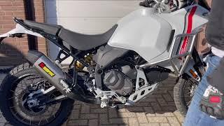 Ducati Desert x exhaust Akrapovic Slip-On Line