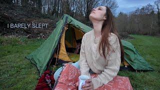 First night camping in a TINY tent | This was so funny!