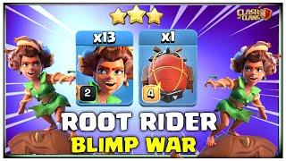 CRUSH EVERY TH15 BASE! Th15 Spam Root Rider Blimp Attack Strategy (Clash of Clans)